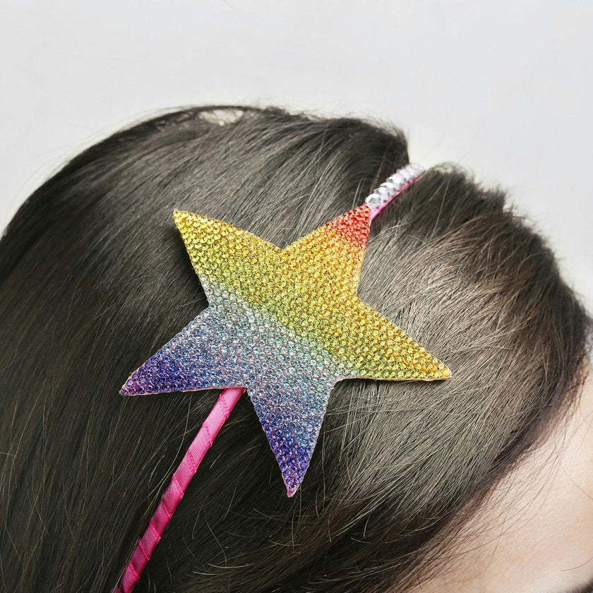 Girls Headband - Rainbow Star