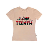 Women's Bamboo Juneteenth T-Shirt, Tan