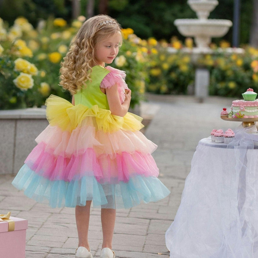 Neon Glow Pastel Princess Dress