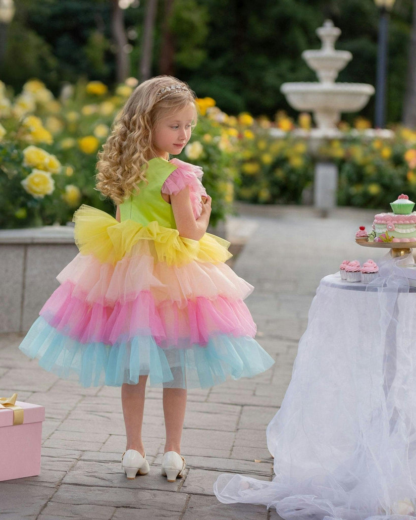 Neon Glow Pastel Princess Dress