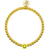 Dainty Bracelet With Smiley Accent Charm