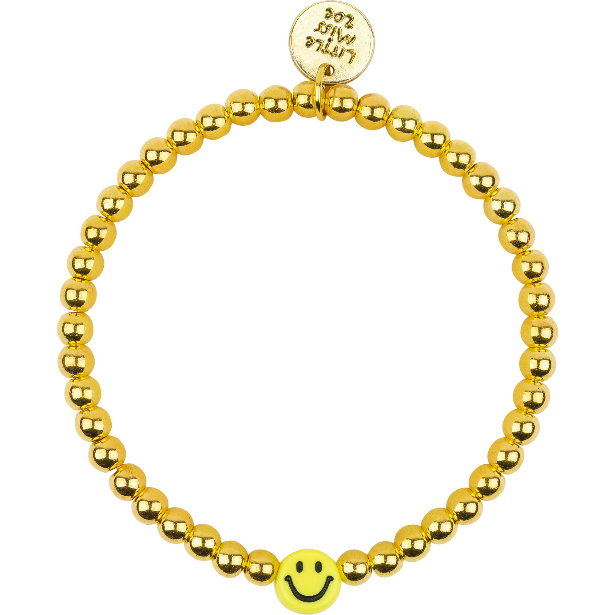 Dainty Bracelet With Smiley Accent Charm