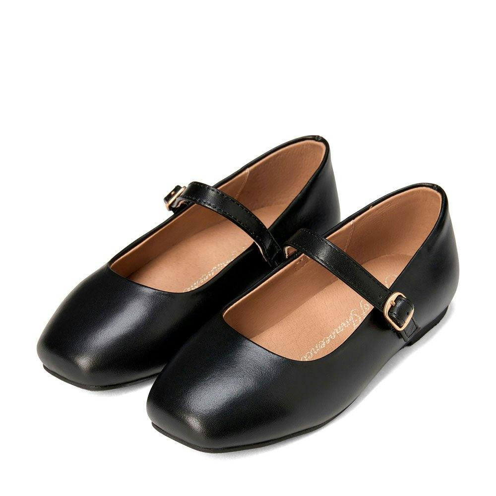 Mandy Rounded Square Toe Mary Jane Ballet Flats