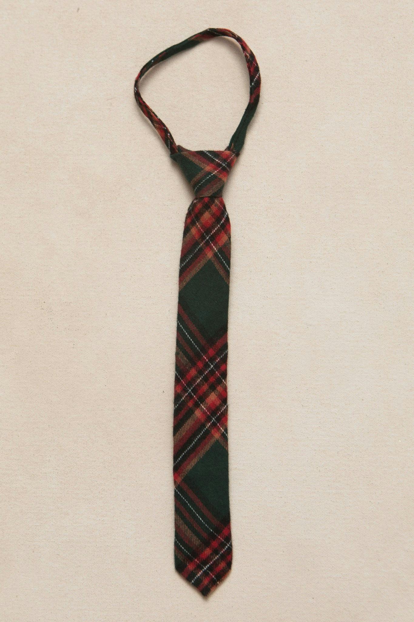 Ties in Evergreen Plaid