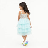 Sparkling Sea Fairy Mermaid Sequin Flower Girl Dress