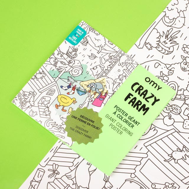 GIANT COLORING POSTER - FARM