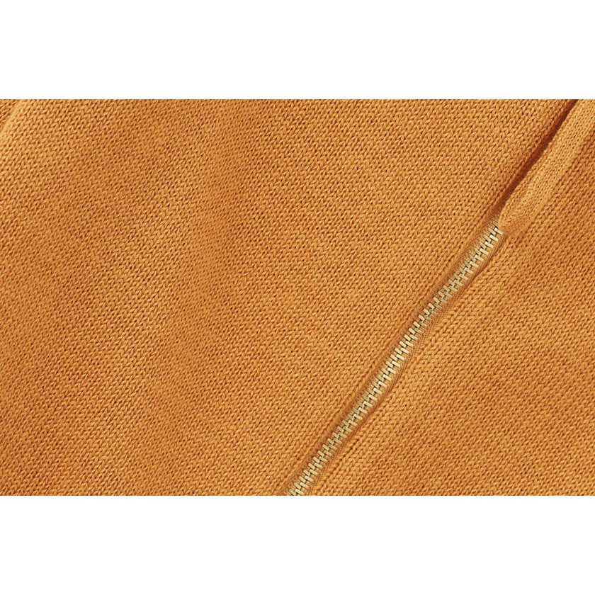 Organic Cotton Knit Cardigan, Orange