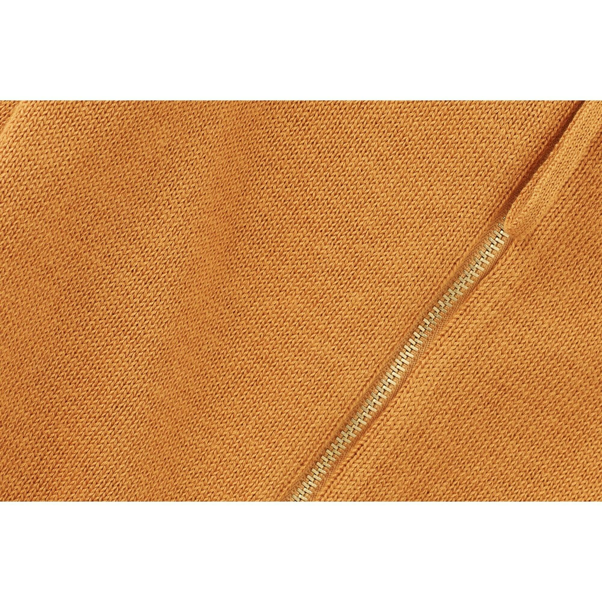 Organic Cotton Knit Cardigan, Orange