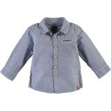 Classic Crew Neck Button-Up Shirt
