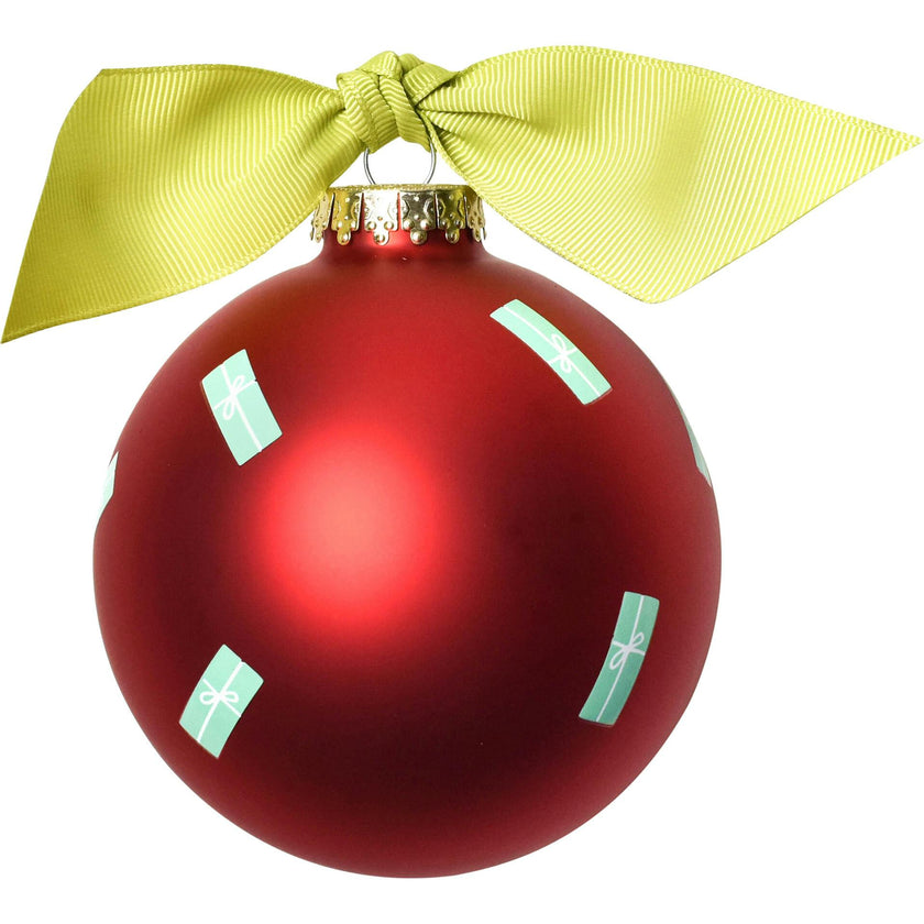 Merry & Bright Vintage Tree Glass Ornament