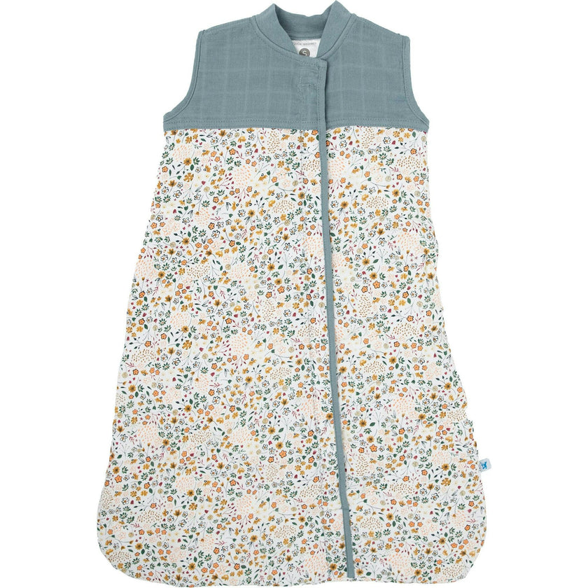 Cotton Muslin Quilted Sleep Bag - Pressed Petals