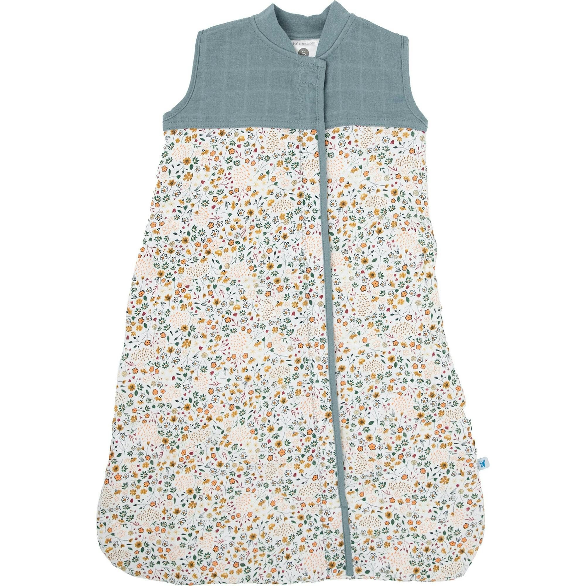 Cotton Muslin Quilted Sleep Bag - Pressed Petals