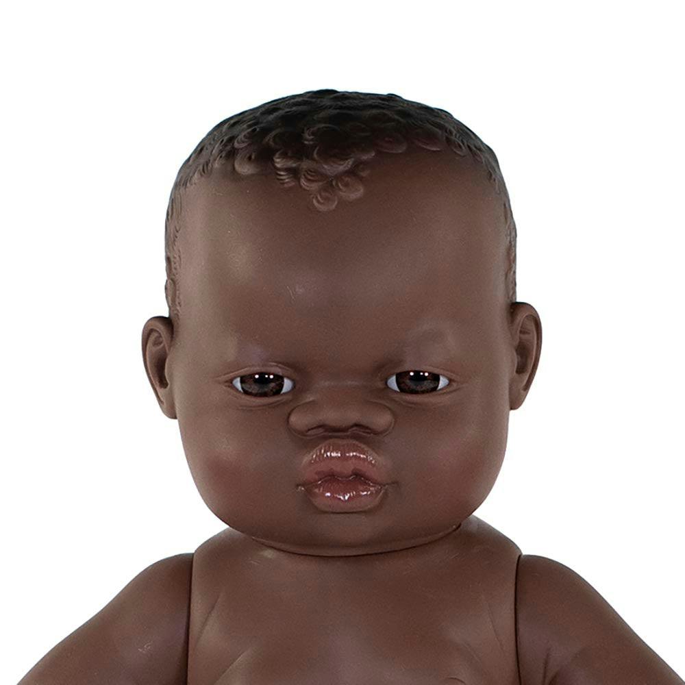 Newborn Baby Boy Doll - African - 15 3/4