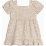 Celine Muslin Square Neck Dress - Belmont Floral / Shell + Powder