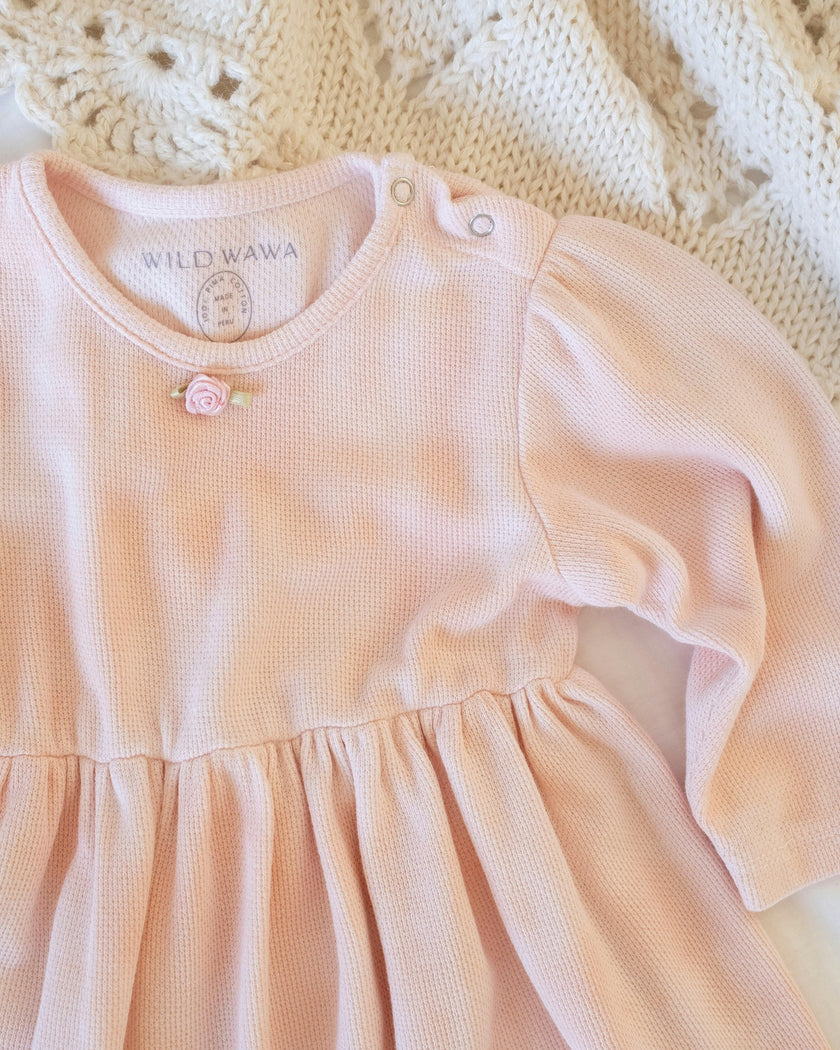 Tie-dye Dress in Baby Pink