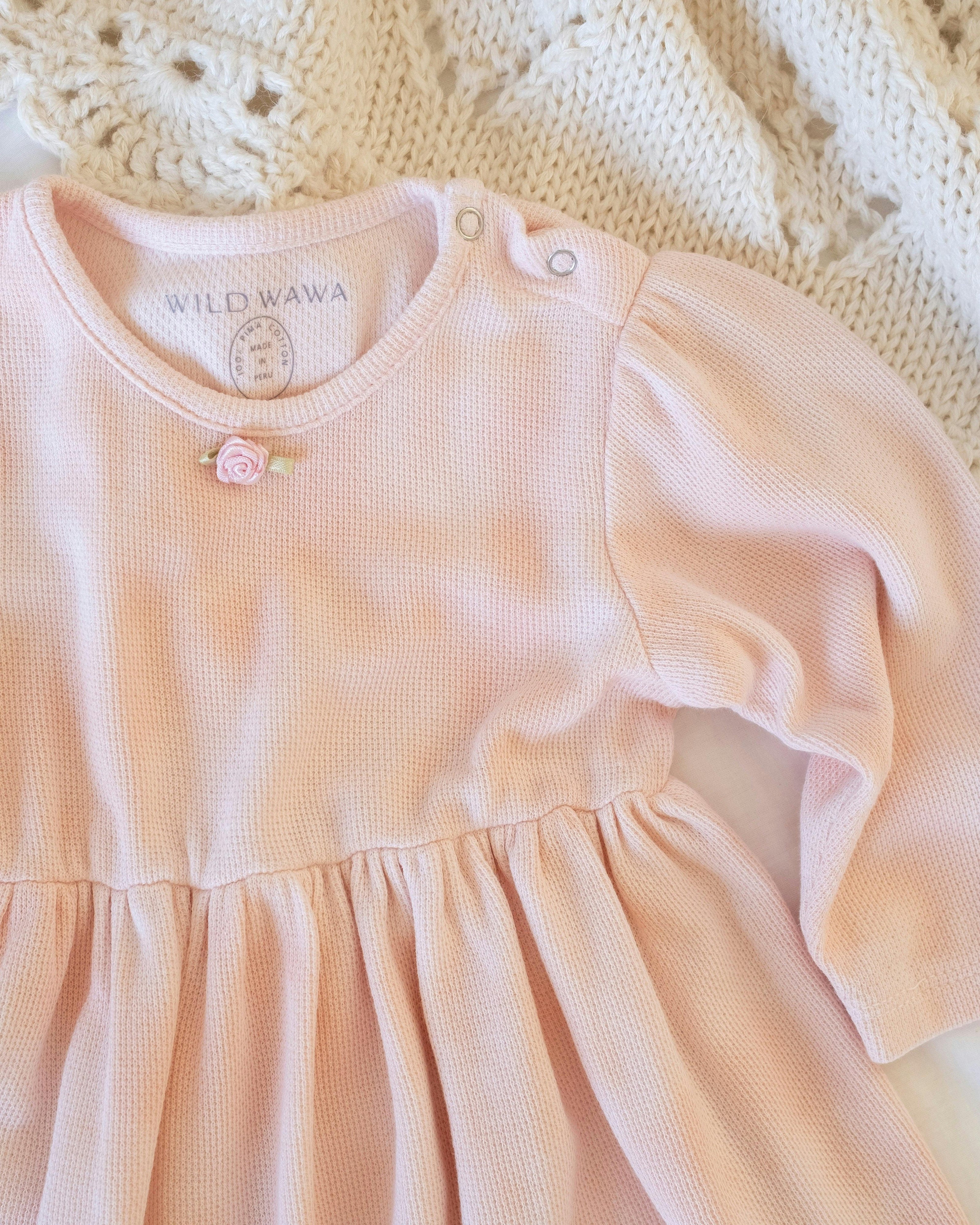 Tie-dye Dress in Baby Pink