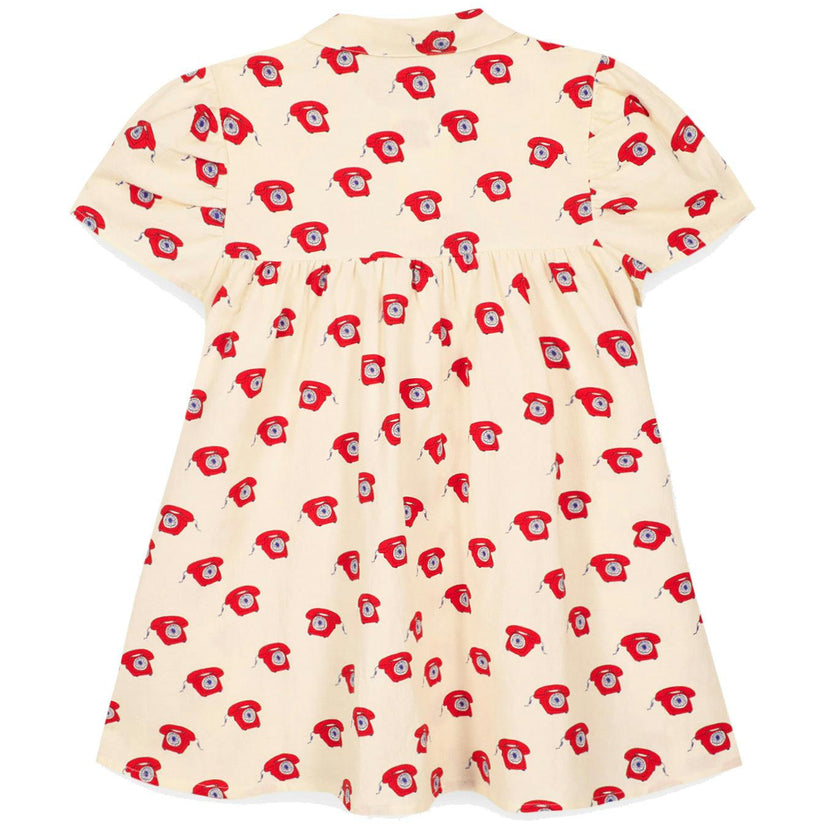 BONTON Lulu Retro Phone Dress - Red