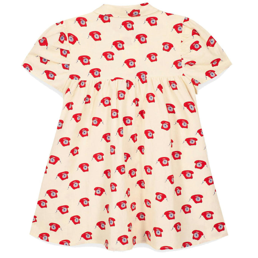 BONTON Lulu Retro Phone Dress - Red