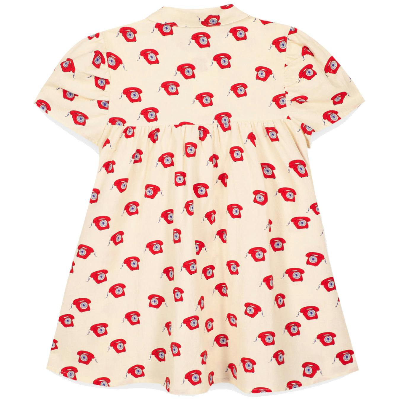 BONTON Lulu Retro Phone Dress - Red