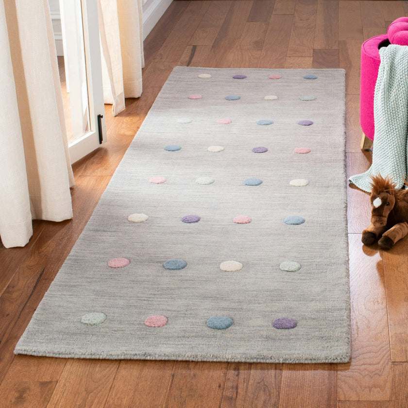 Kids Carter Rug, Silver