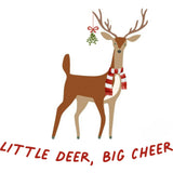 long sleeve graphic bodysuit | little deer big cheer