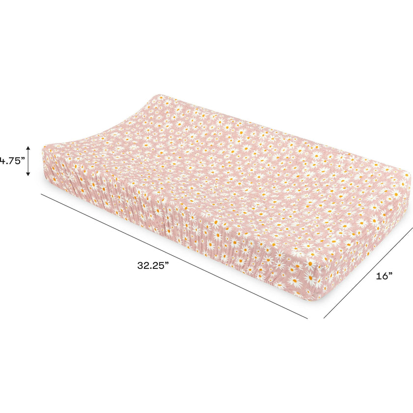 Organic Muslin Cotton Quilted Changing Pad Cover