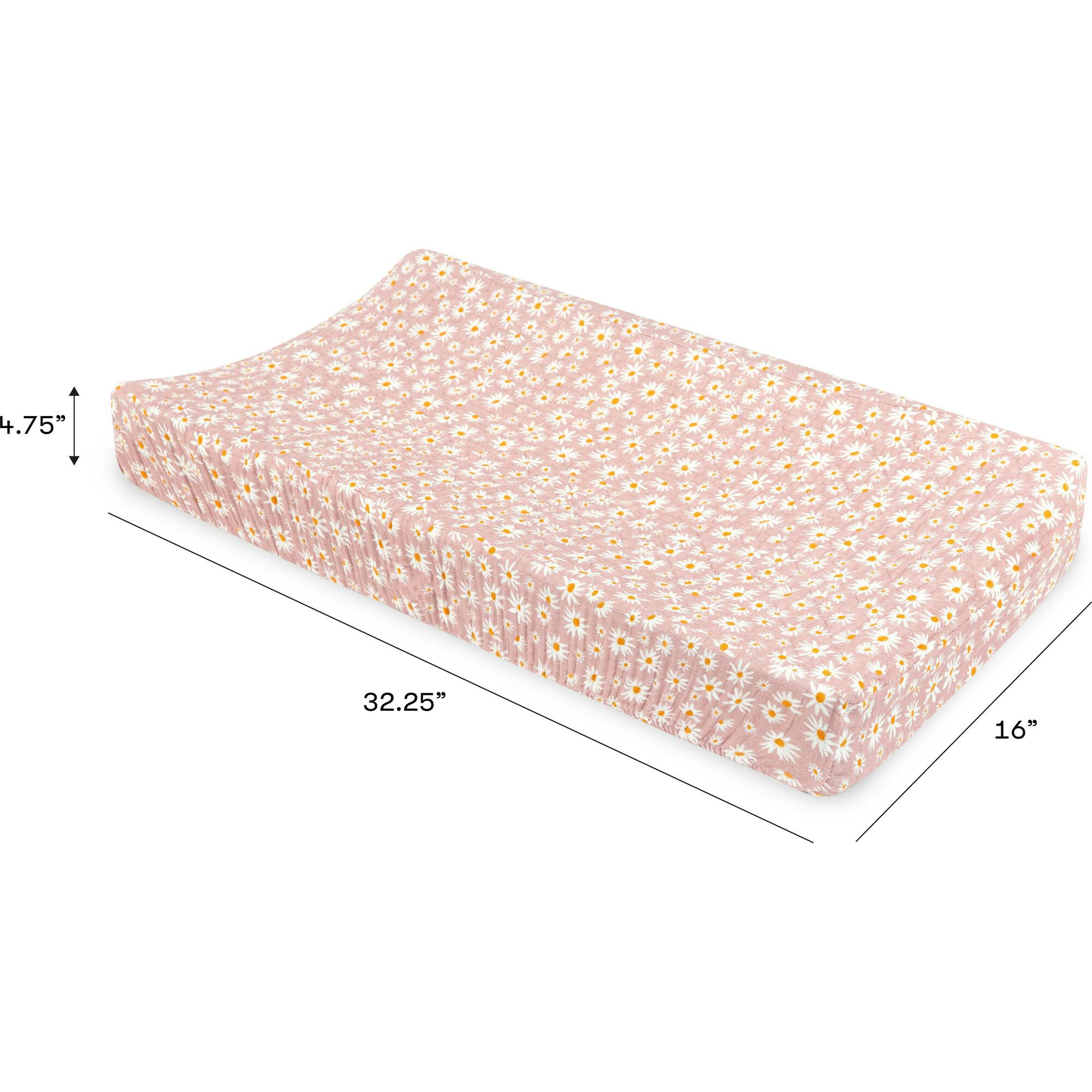 Organic Muslin Cotton Quilted Changing Pad Cover