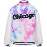 Women's Chicago Tie Dye Varsity Bomber