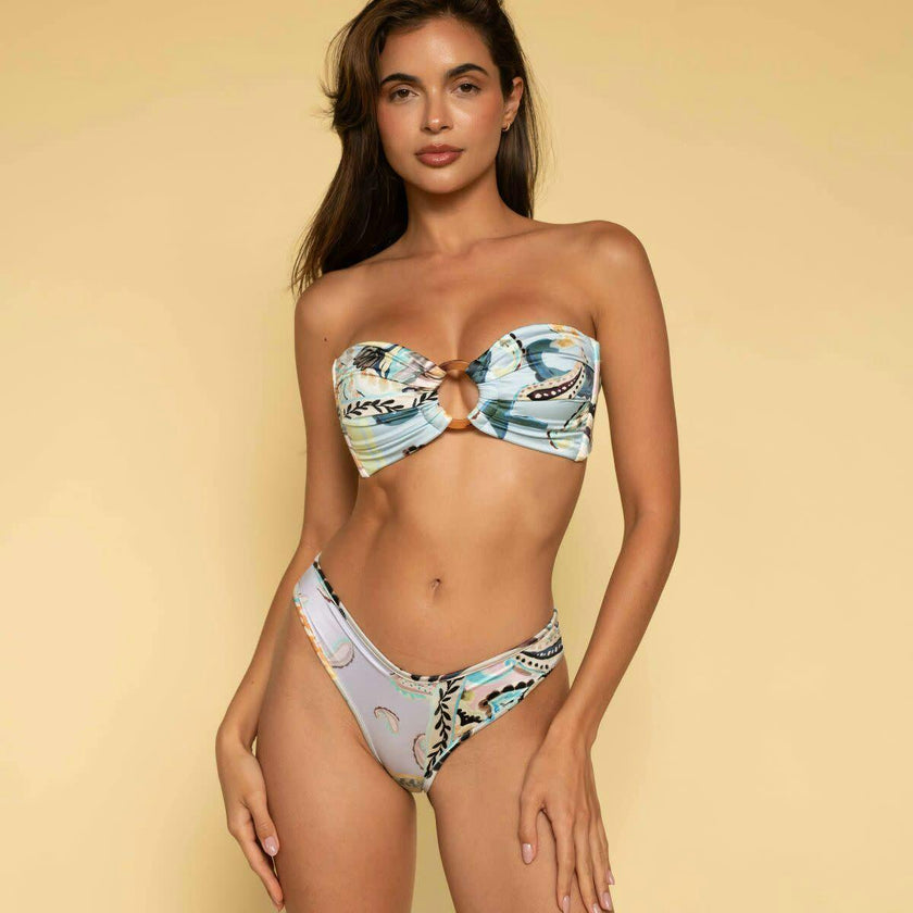 Tori Ties Bandeau Bikini Top
