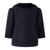 Baby Navy Bow Coat