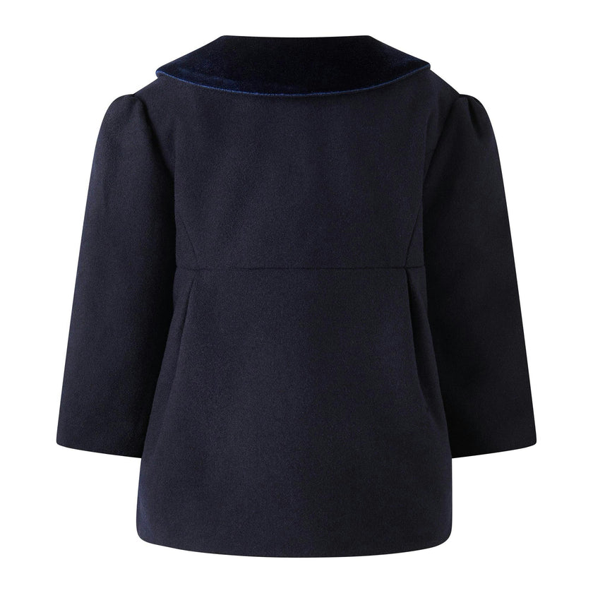 Baby Navy Bow Coat