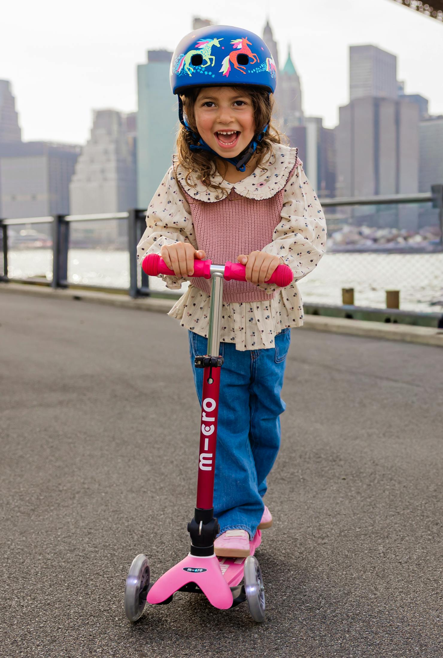 Micro Mini Foldable LED Scooter