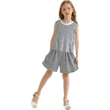 Sequin Sleeveless Shorts Set
