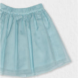 Philo Girl Skirt, Aqua Tulle