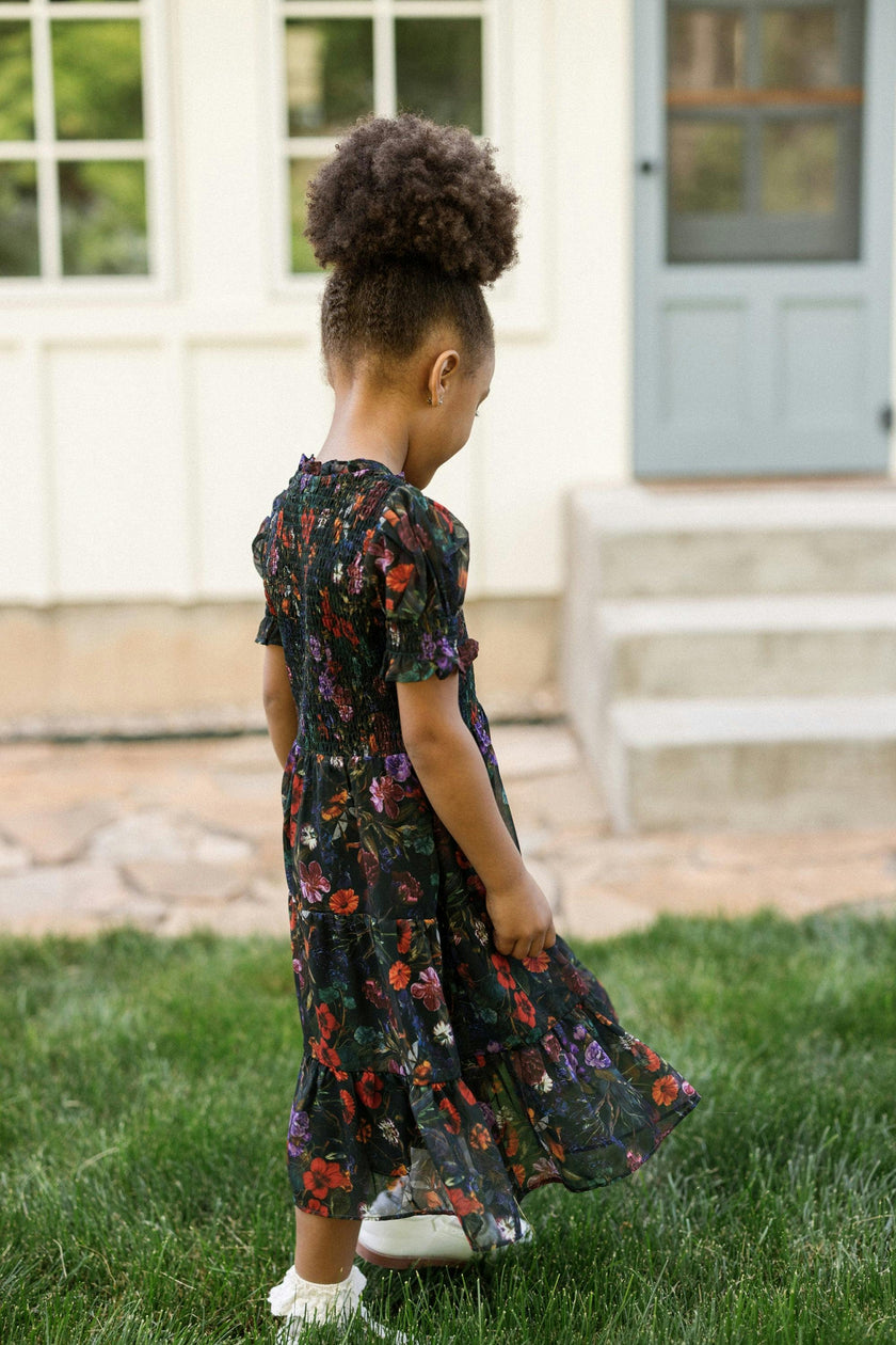 Mini Cordelia Dress in Evergreen Vivid Meadow