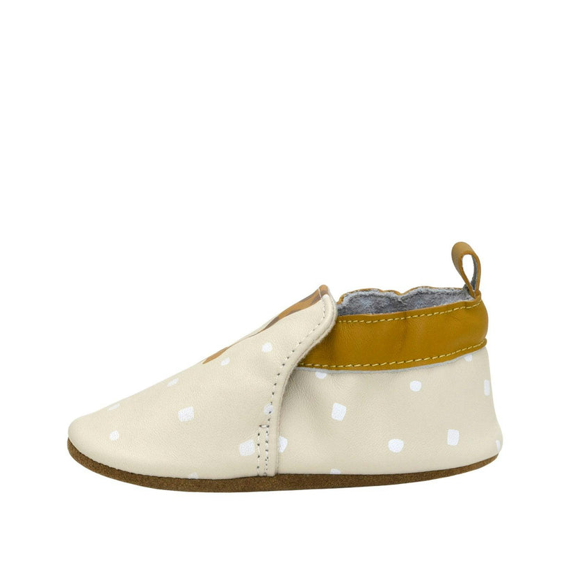 Spotted A Cutie Soft Soles in Beige