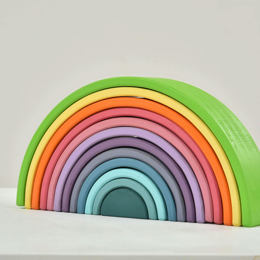 Avenlur Wooden Rainbow Stacker Blocks