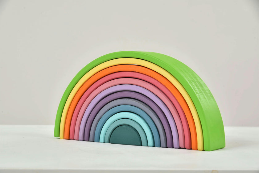 Avenlur Wooden Rainbow Stacker Blocks