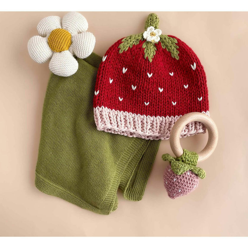 Organic Cotton Flower Lovey