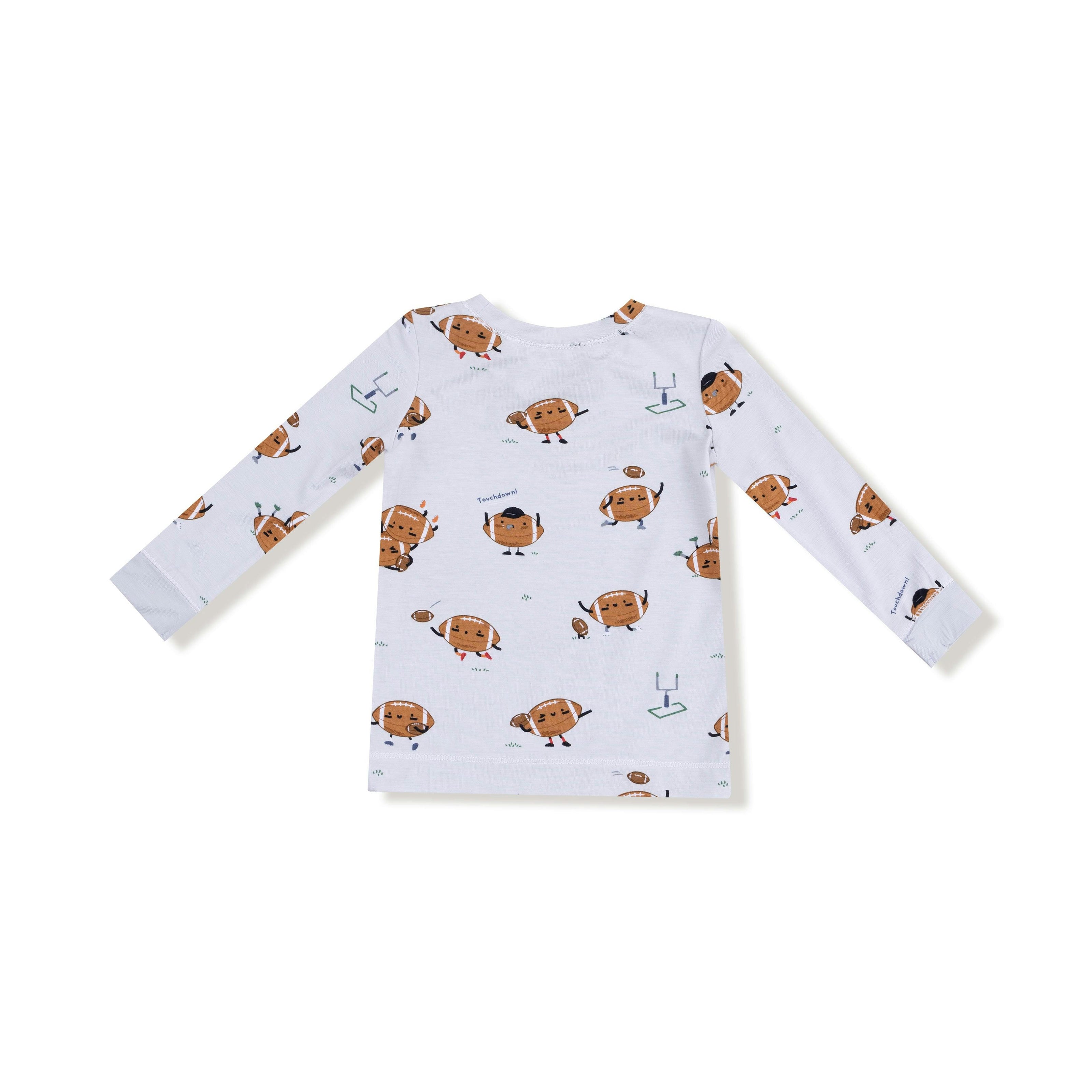 Footballs Playing Football - Long Sleeve Loungewear Set