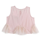 Pink Tulle Ruffle Skirt Set
