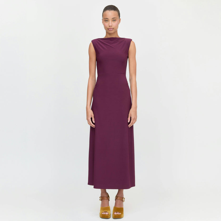 The Sloane Dress - Aubergine