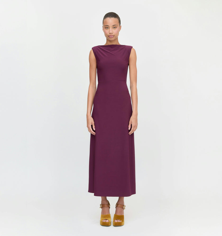 The Sloane Dress - Aubergine