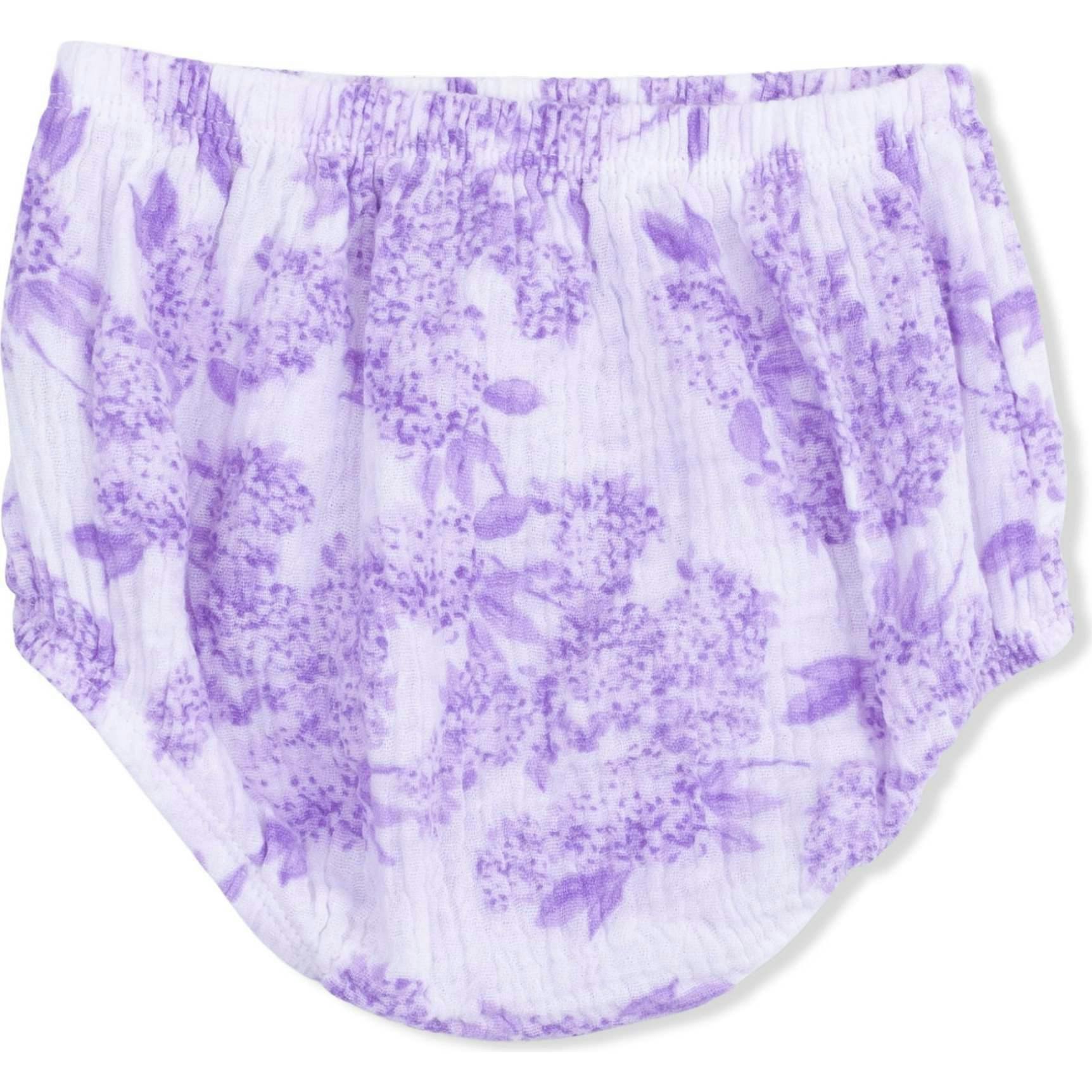 Lilac Floral - Smocked Sundress with Bloomer