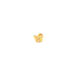 Butterfly Crystal Titanium Flat Back Stud Earring