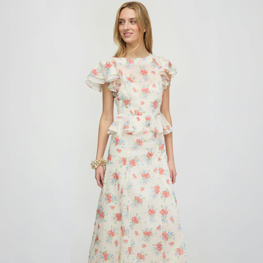 The Halston Dress - Sunburst Blossoms