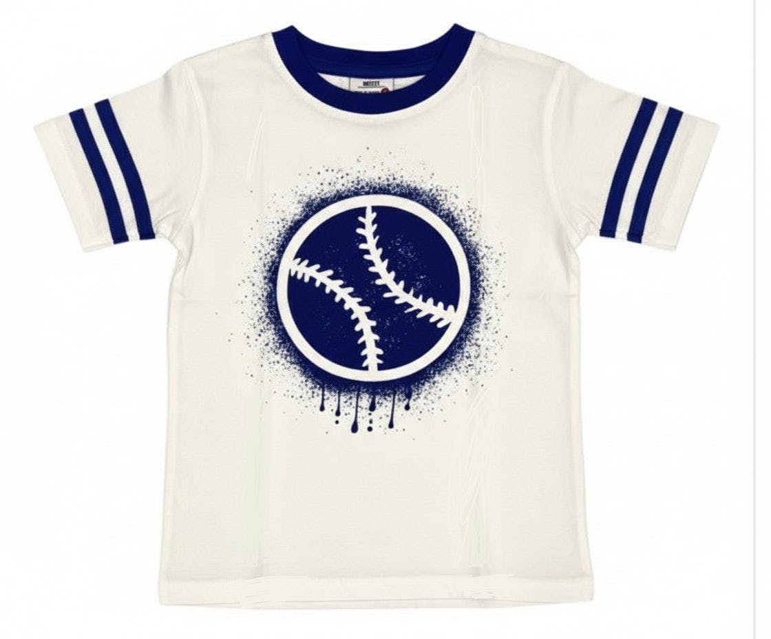 Kids Taping Tee - Baseball Grafitti