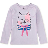 Bowtie Kitty Graphic Tee, Purple