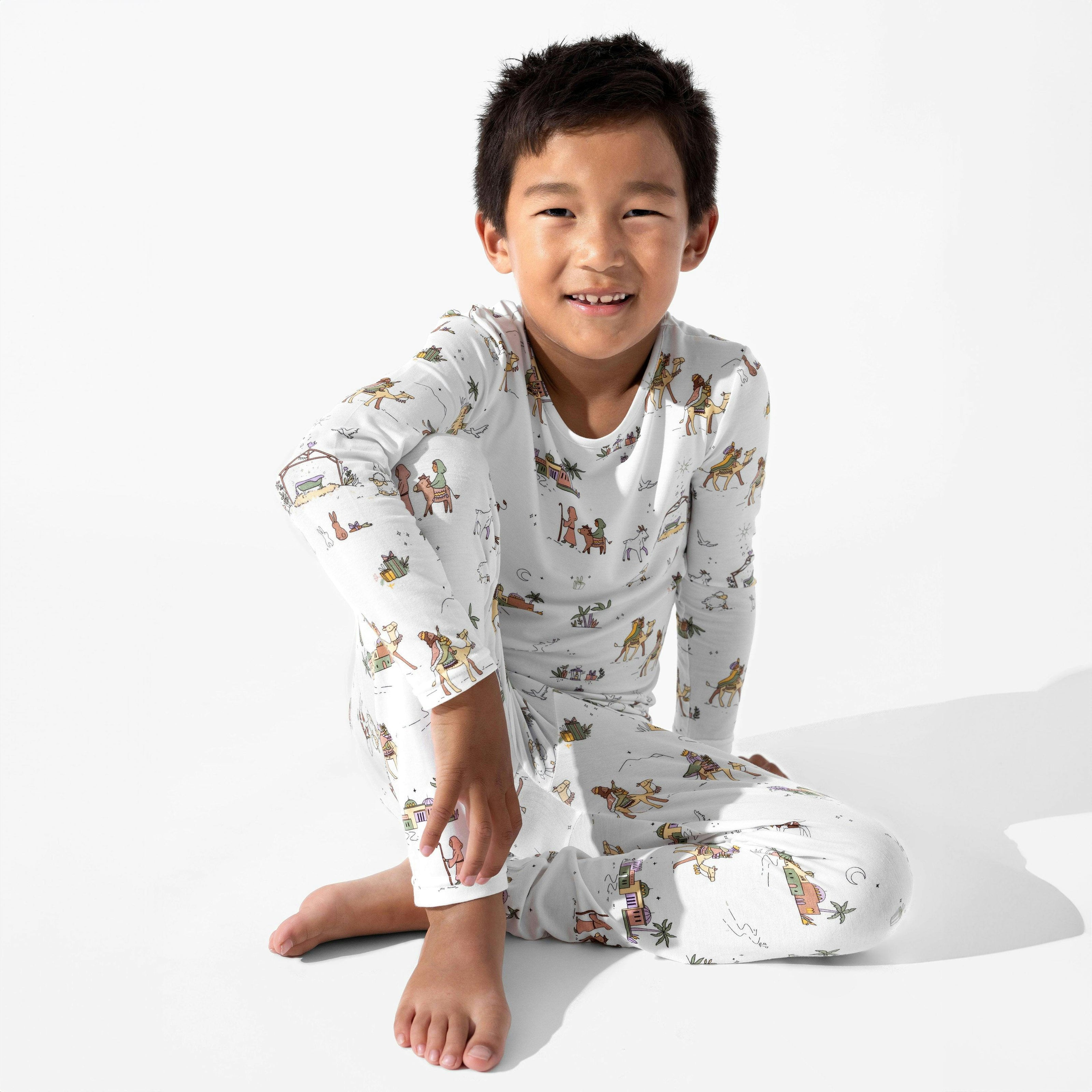 Yuletide Bamboo Kids Pajamas