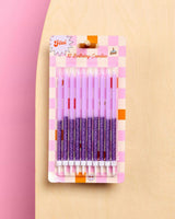 Glitter Bday Candle Bundle - 60 candles